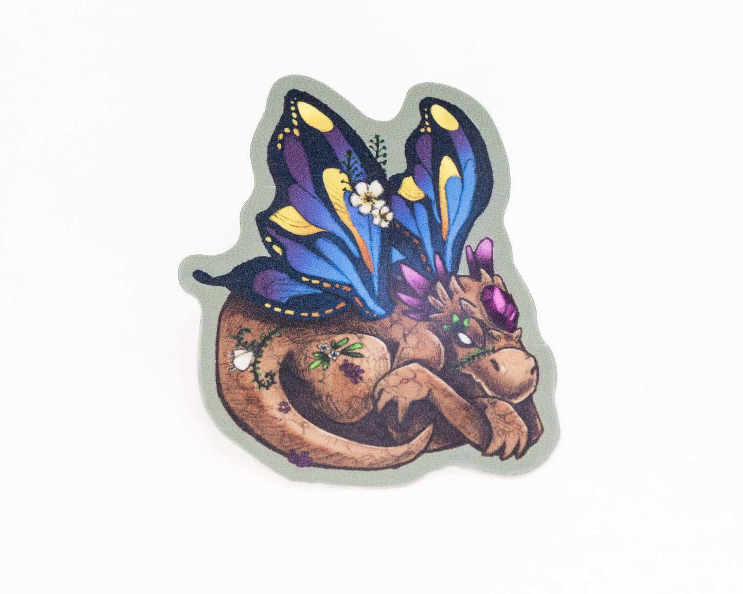 Grumpy Butterfly Dragonette Sticker