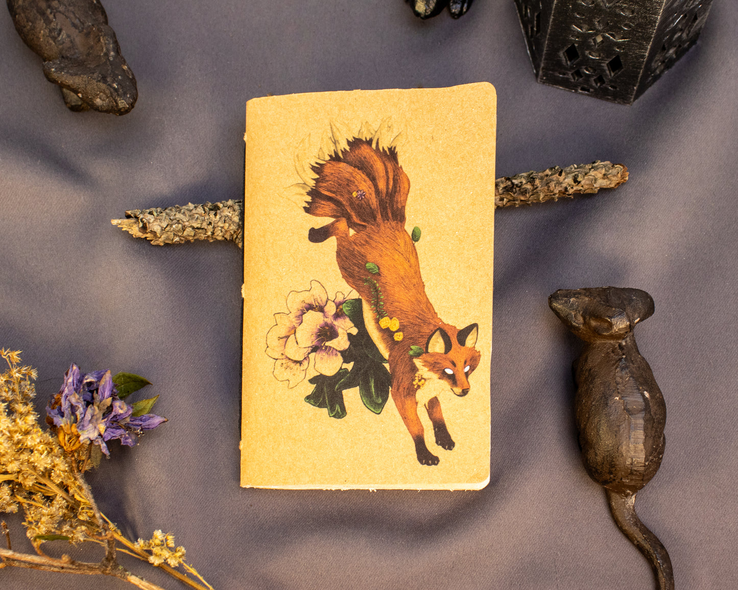 Forest Fox Mini Handbound Notebook