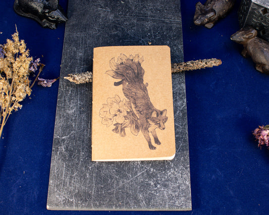 Many-tailed Fox Mini Handbound Notebook
