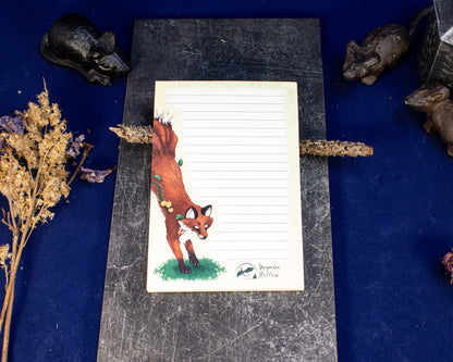 Many-Tailed Fox Magnetic Notepad