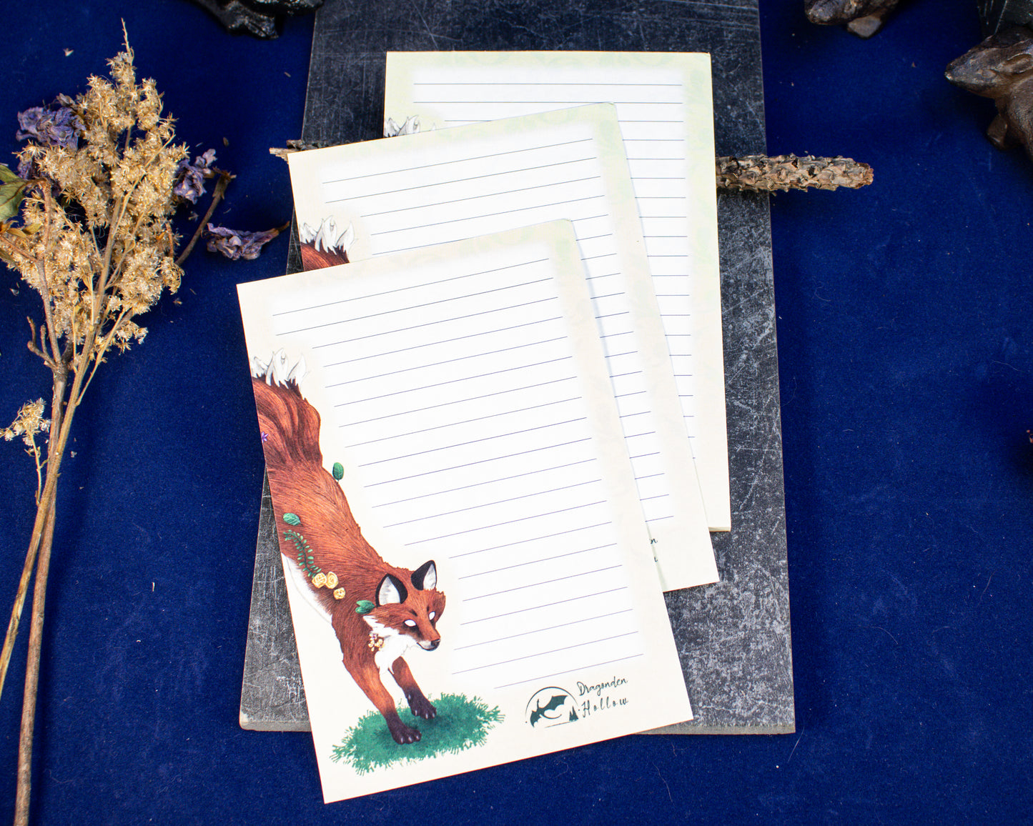 Many-Tailed Fox Magnetic Notepad
