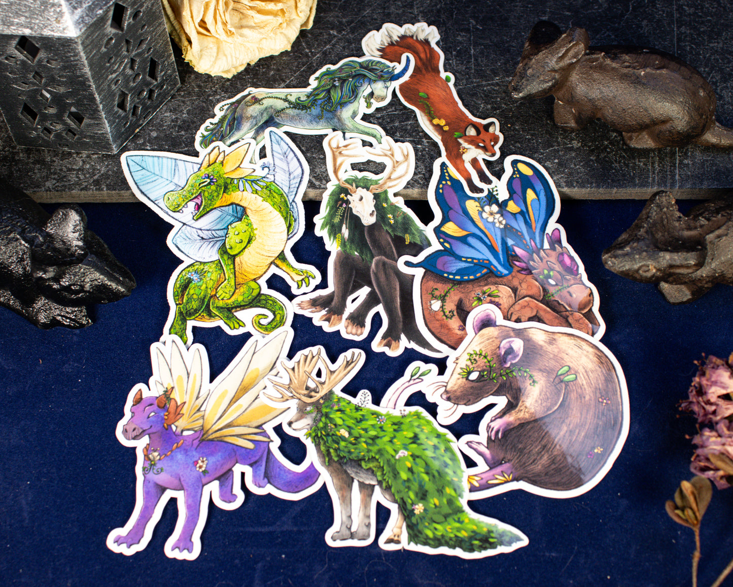 Forest Creature Sticker Set