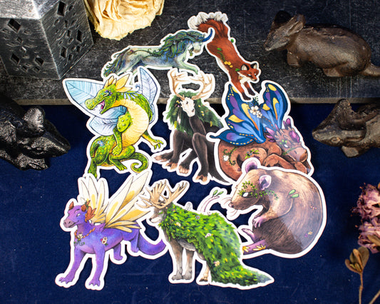 Forest Creature Sticker Set