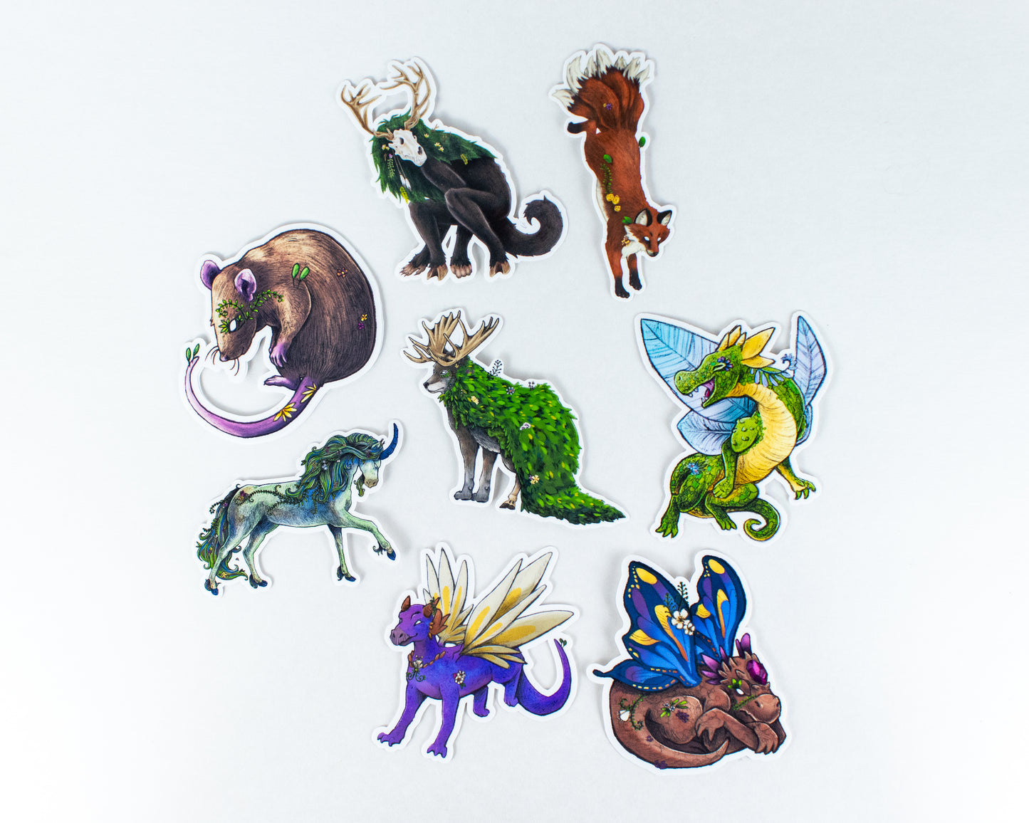 Forest Creature Sticker Set