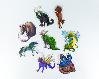 Forest Creature Sticker Set